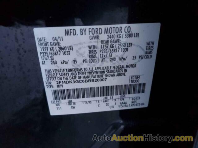 FORD EDGE SE, 2FMDK3GC6BBB20007