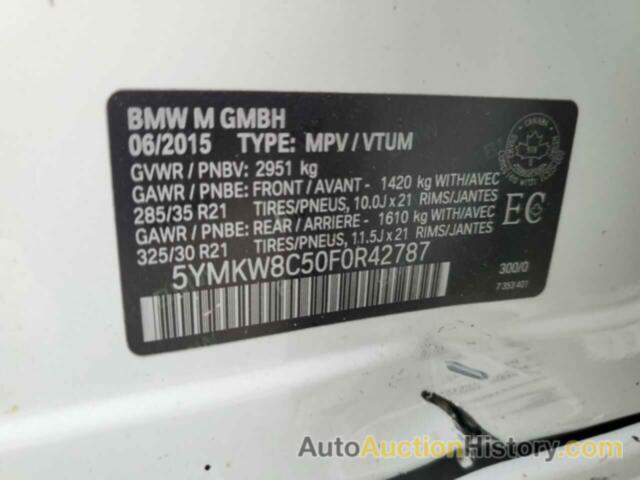 BMW X6 M, 5YMKW8C50F0R42787