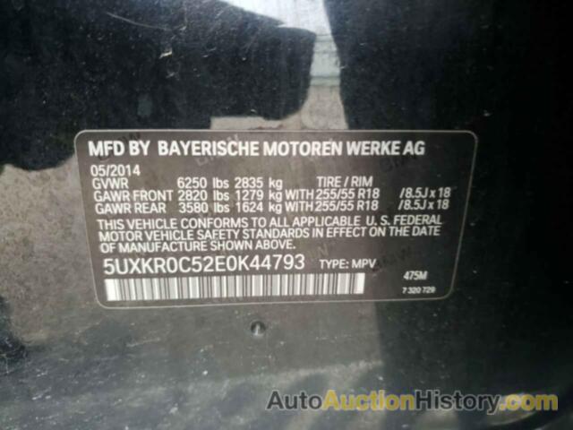 BMW X5 XDRIVE35I, 5UXKR0C52E0K44793