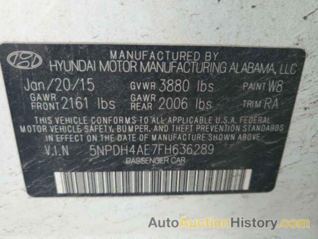 HYUNDAI ELANTRA SE, 5NPDH4AE7FH636289