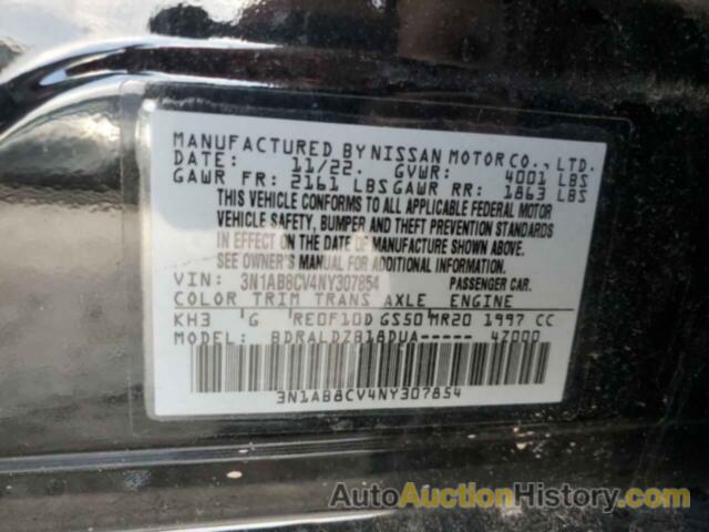 NISSAN SENTRA SV, 3N1AB8CV4NY307854