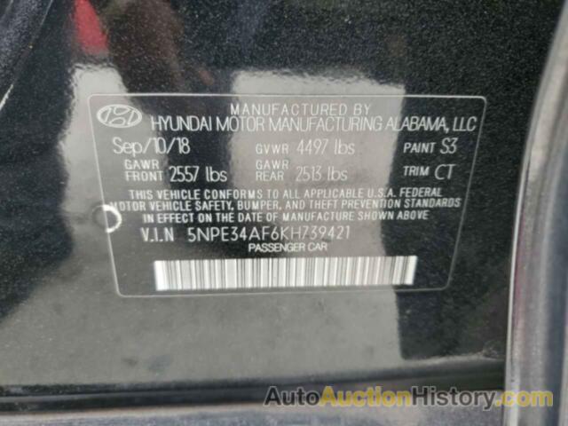 HYUNDAI SONATA LIMITED, 5NPE34AF6KH739421