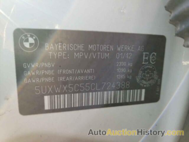 BMW X3 XDRIVE28I, 5UXWX5C55CL724388