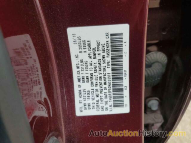 HONDA ACCORD SPORT, 1HGCR2F50HA030916