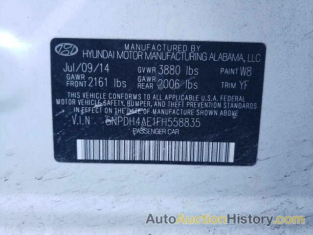 HYUNDAI ELANTRA SE, 5NPDH4AE1FH558835