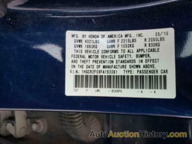 HONDA ACCORD SPORT, 1HGCR2F59FA193061