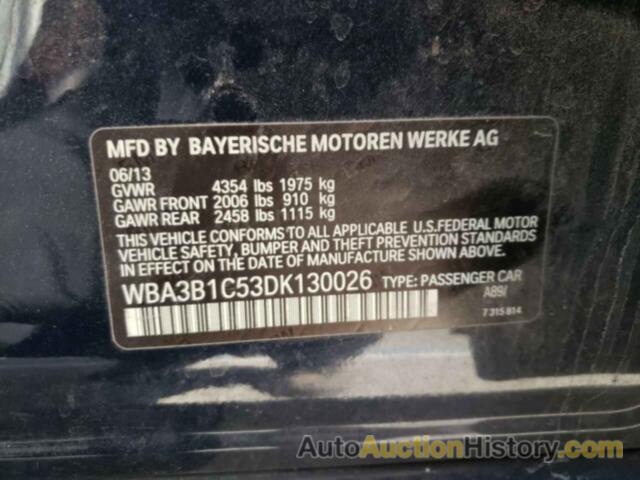 BMW 3 SERIES I, WBA3B1C53DK130026