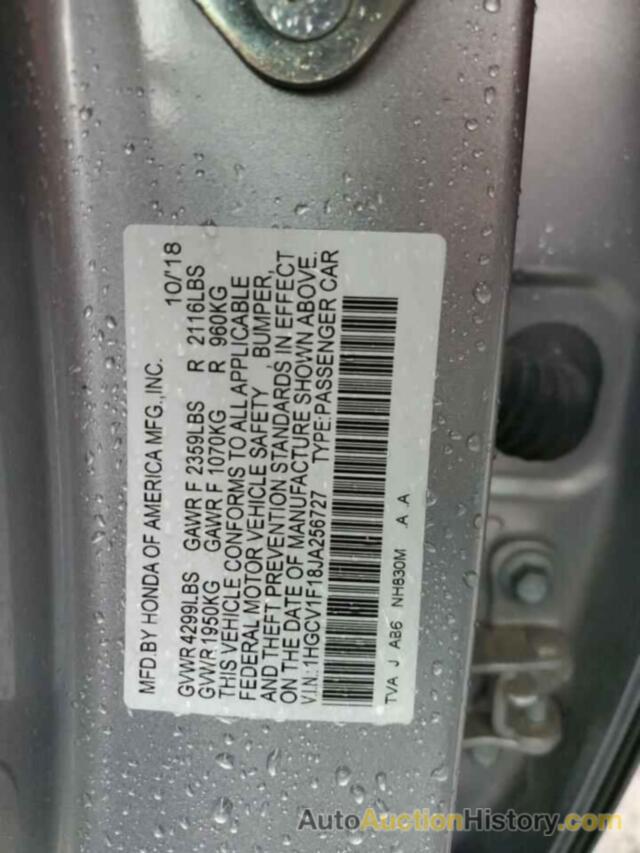 HONDA ACCORD LX, 1HGCV1F18JA256727