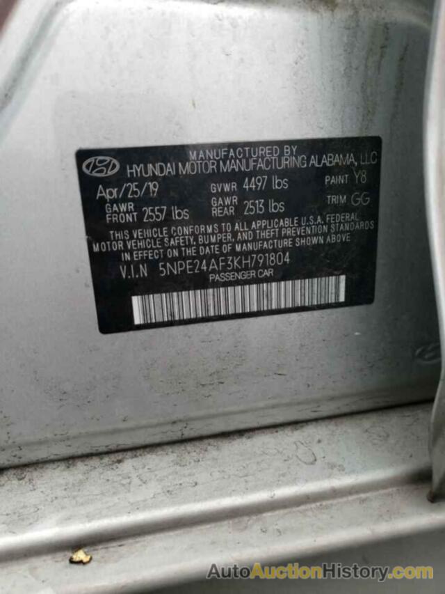 HYUNDAI SONATA SE, 5NPE24AF3KH791804