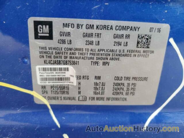 BUICK ENCORE, KL4CJASB7GB753841