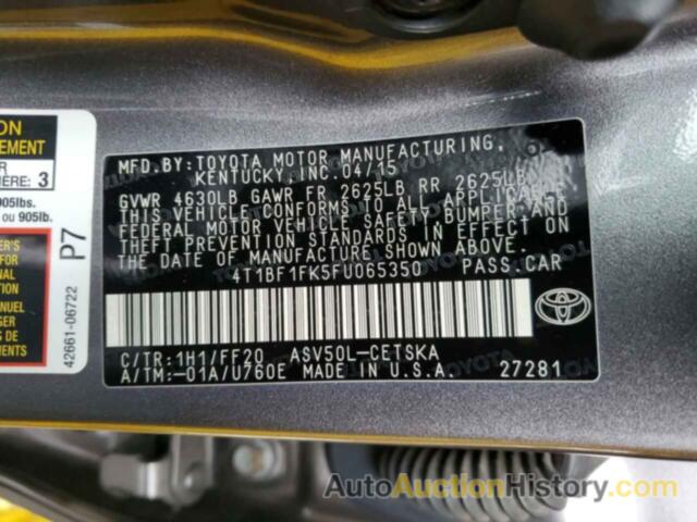 TOYOTA CAMRY LE, 4T1BF1FK5FU065350