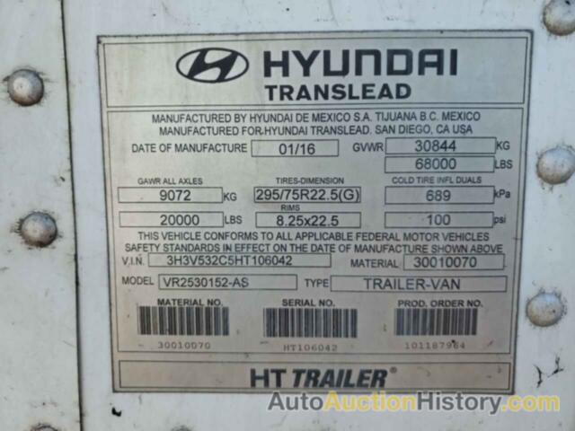 HYUNDAI REEFER, 3H3V532C5HT106042