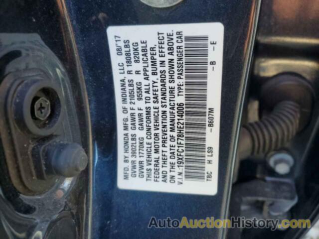 HONDA CIVIC EXL, 19XFC1F78HE214006