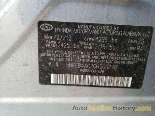 HYUNDAI SONATA GLS, 5NPEB4AC2CH500278