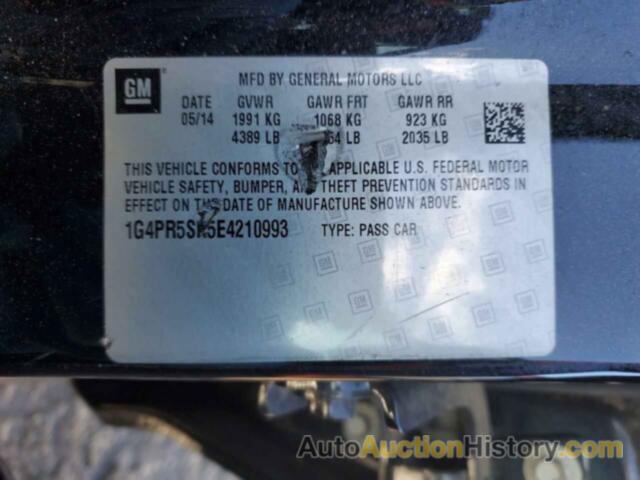 BUICK VERANO CONVENIENCE, 1G4PR5SK5E4210993