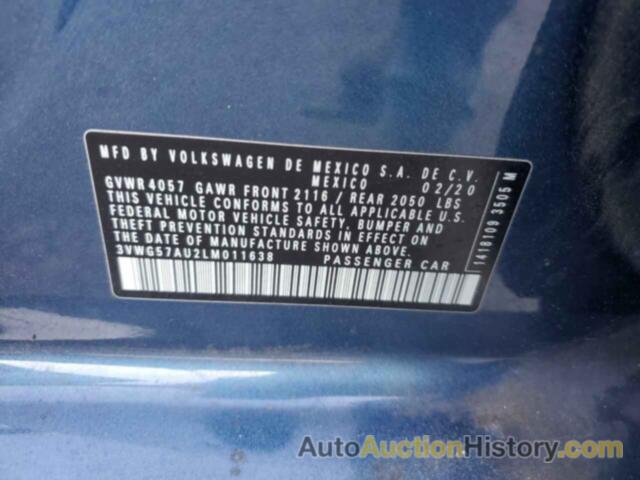 VOLKSWAGEN GOLF, 3VWG57AU2LM011638