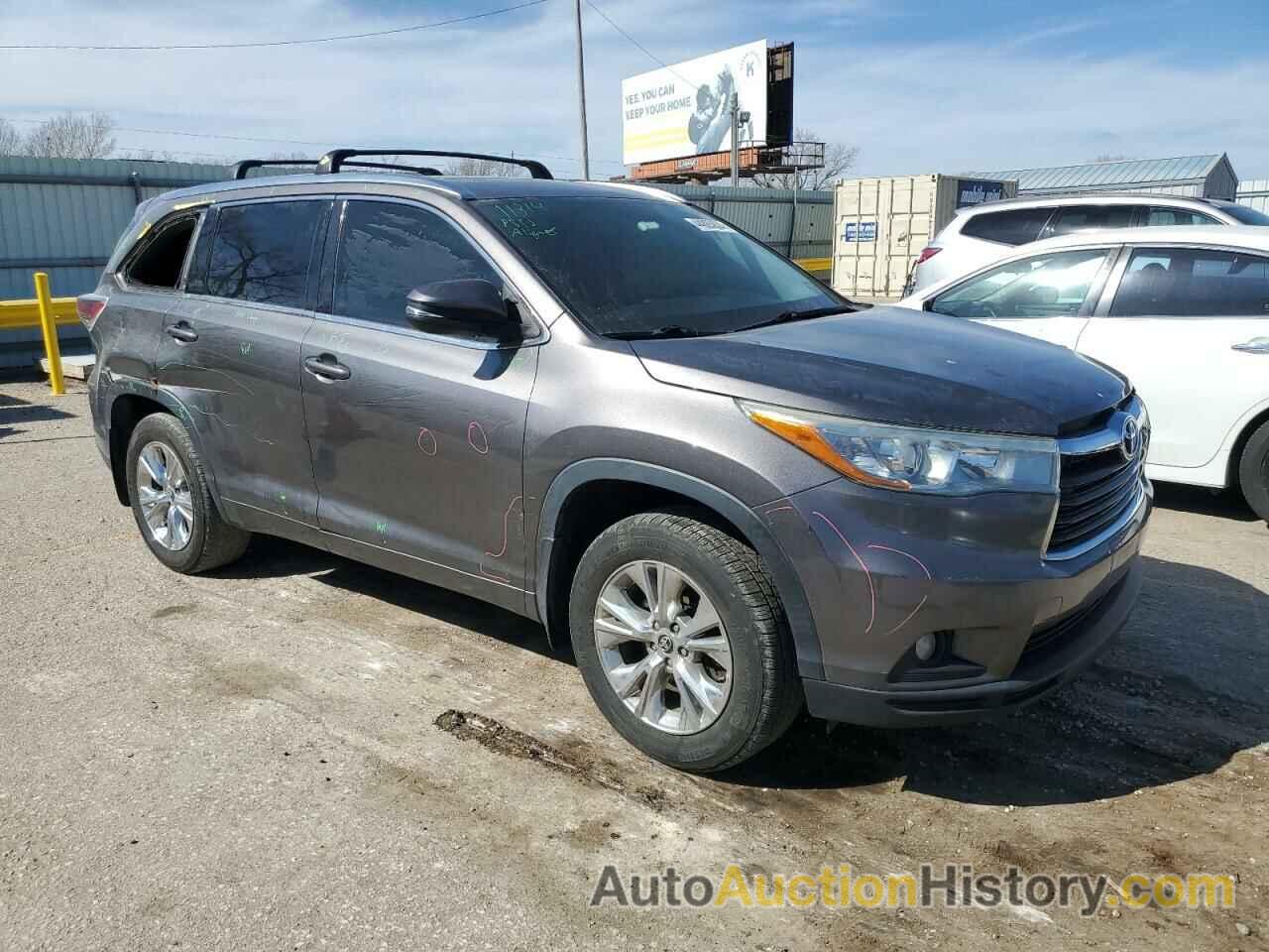 TOYOTA HIGHLANDER XLE, 5TDJKRFH6FS103204