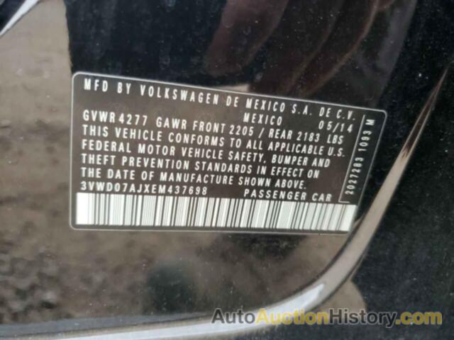 VOLKSWAGEN JETTA SE, 3VWD07AJXEM437698