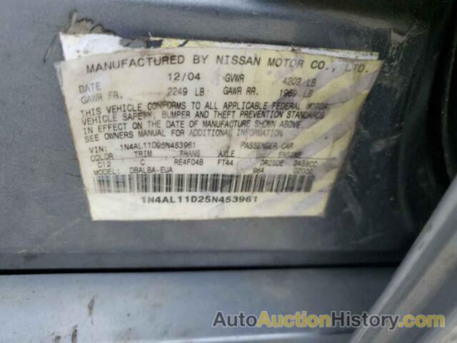 NISSAN ALTIMA BASE, 1N4AL2AP1BN457785