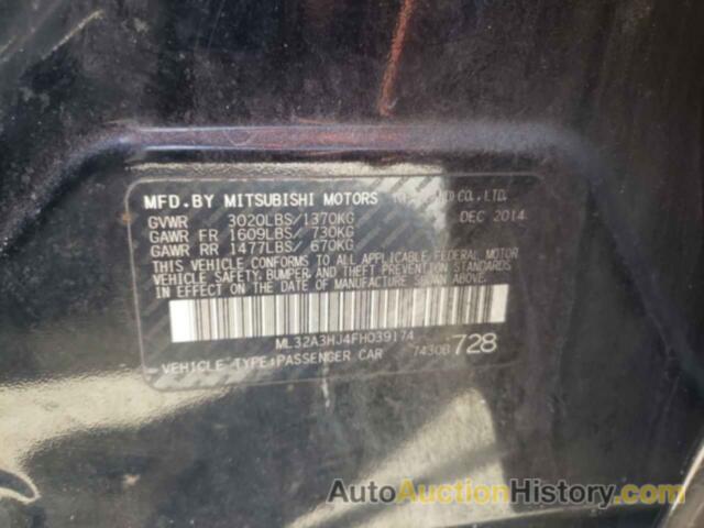 MITSUBISHI MIRAGE DE, ML32A3HJ4FH039174