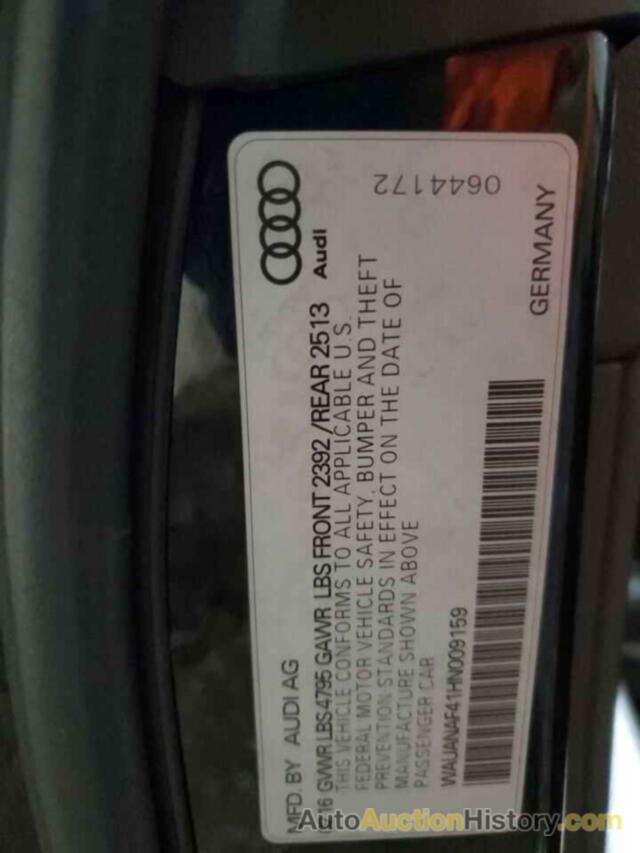 AUDI A4 PREMIUM, WAUANAF41HN009159