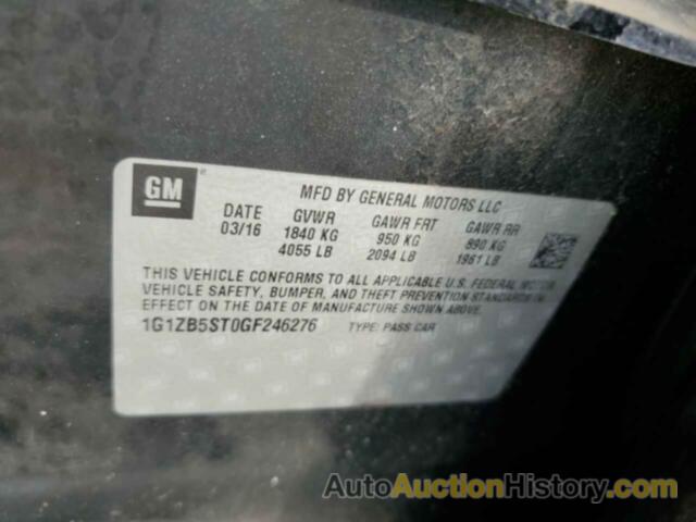 CHEVROLET MALIBU LS, 1G1ZB5ST0GF246276