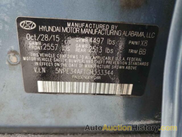 HYUNDAI SONATA SPORT, 5NPE34AF1GH333344