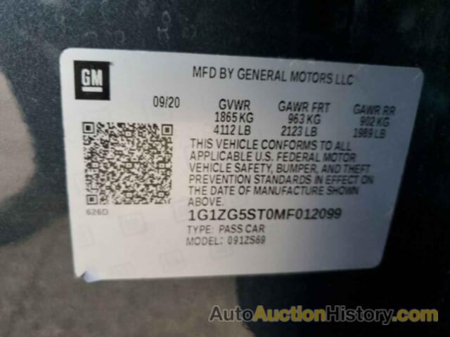 CHEVROLET MALIBU RS, 1G1ZG5ST0MF012099