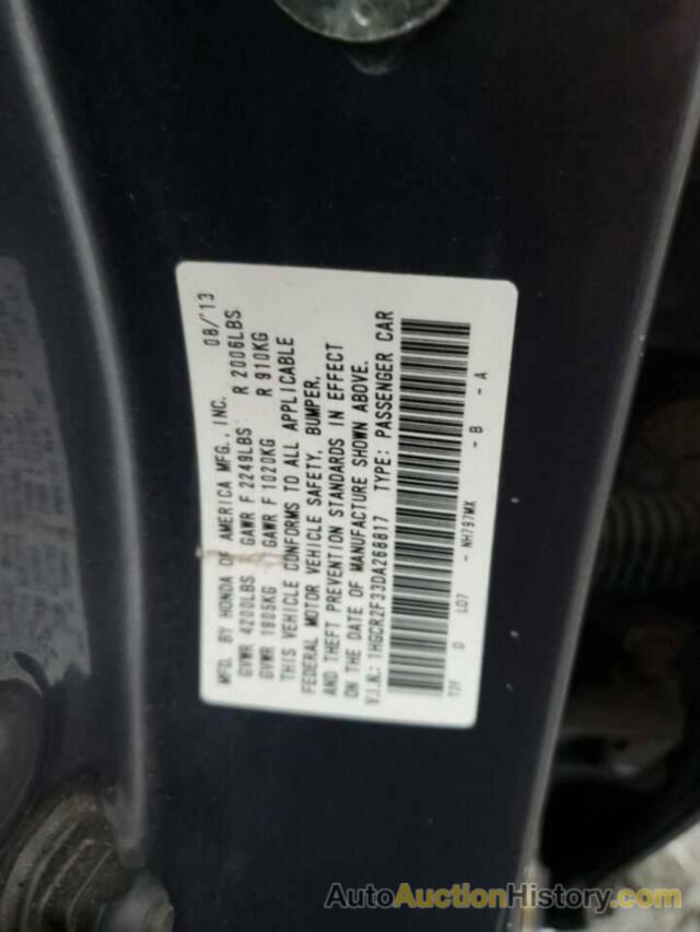 HONDA ACCORD LX, 1HGCR2F33DA268817