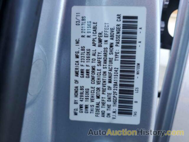 HONDA ACCORD LX, 1HGCP2F32BA115042