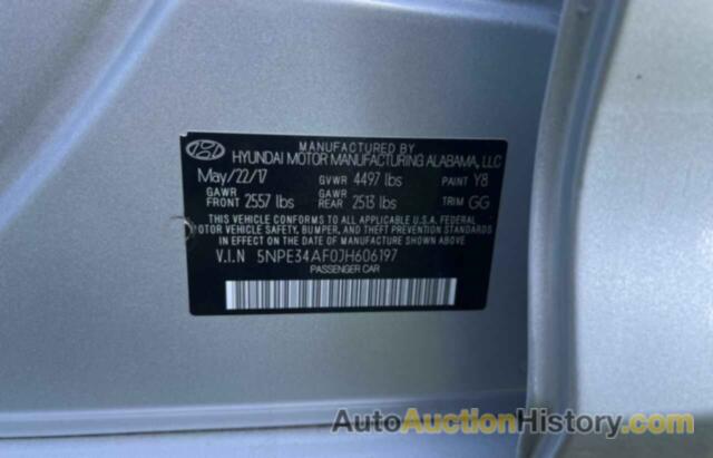 HYUNDAI SONATA SPORT, 5NPE34AF0JH606197