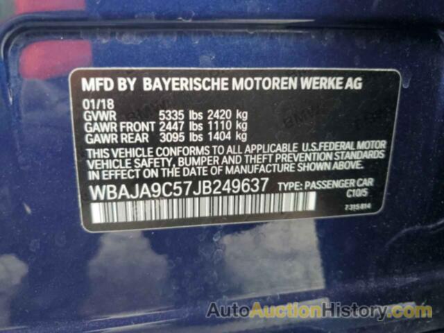 BMW 5 SERIES, WBAJA9C57JB249637