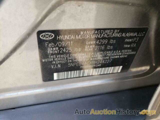 HYUNDAI SONATA GLS, 5NPEB4ACXBH244227