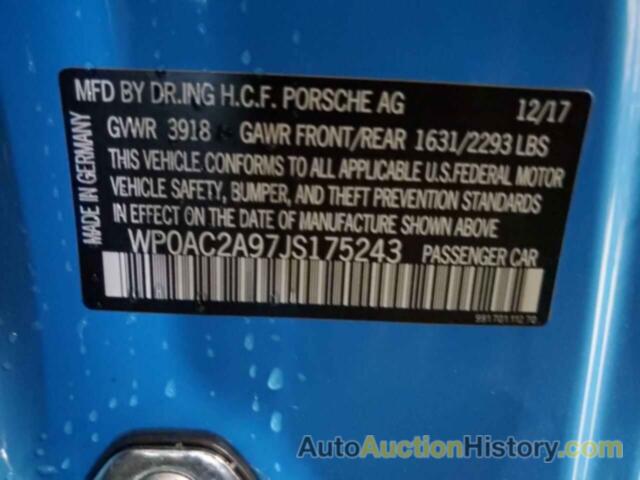 PORSCHE 911 GT3, WP0AC2A97JS175243