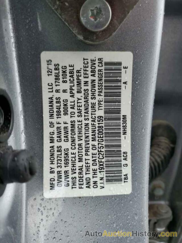 HONDA CIVIC LX, 19XFC2F57GE008159