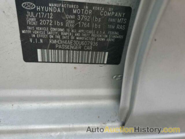 HYUNDAI ELANTRA GLS, KMHDH4AE3DU607936