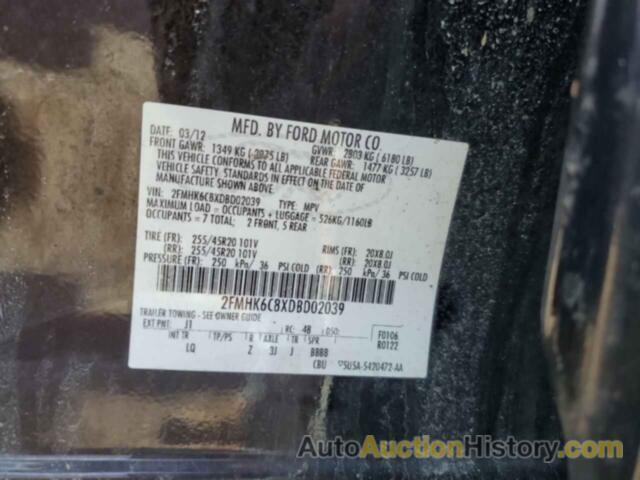 FORD FLEX SEL, 2FMHK6C8XDBD02039