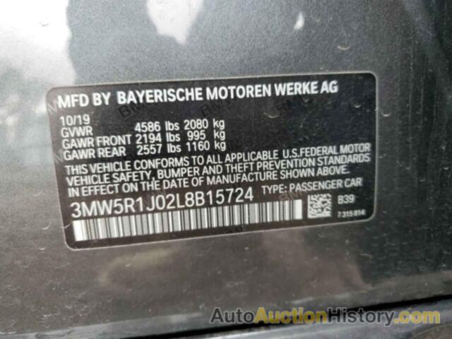 BMW 3 SERIES, 3MW5R1J02L8B15724