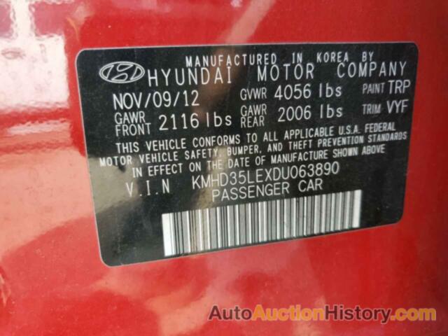 HYUNDAI ELANTRA, KMHD35LEXDU063890