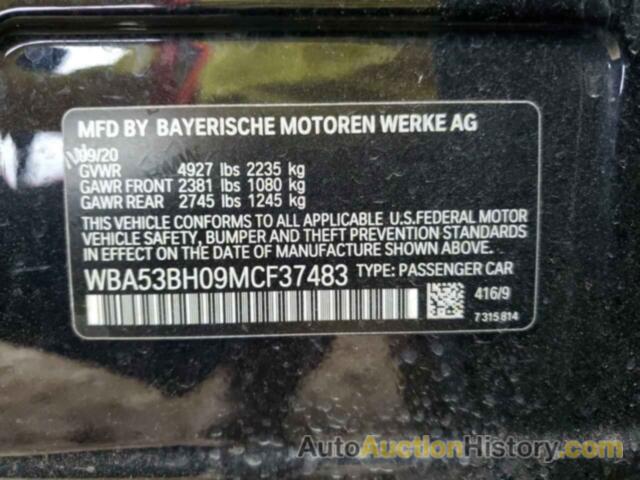 BMW 5 SERIES I, WBA53BH09MCF37483