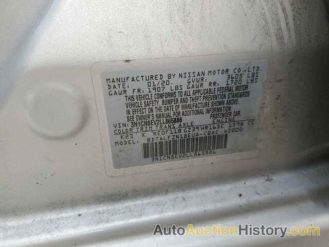 NISSAN VERSA SV, 3N1CN8EV2LL865886