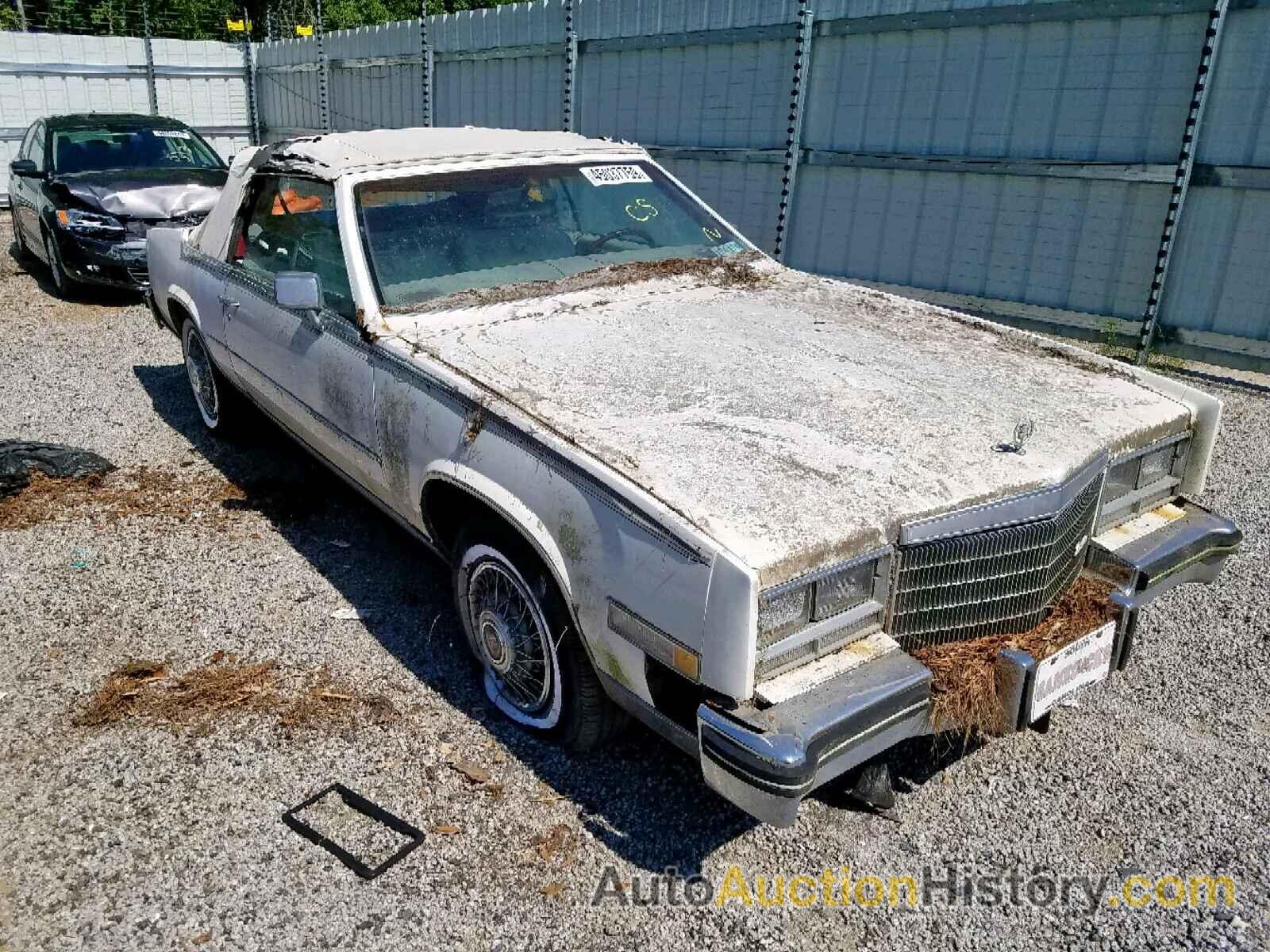 1984 CADILLAC ELDORADO BIARRITZ, 1G6AL6786EE619466