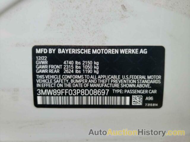 BMW 3 SERIES, 3MW89FF03P8D08697