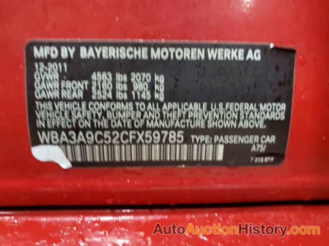 BMW 3 SERIES I, WBA3A9C52CFX59785
