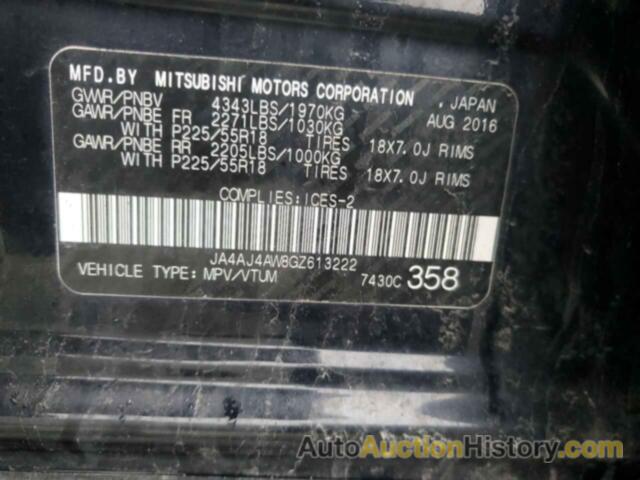 MITSUBISHI OUTLANDER GT, JA4AJ4AW8GZ613222