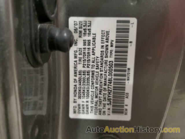 HONDA ELEMENT EX, 5J6YH27748L000503