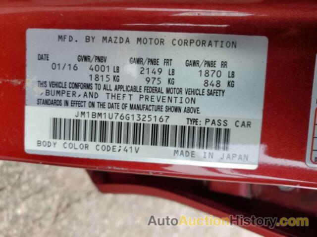 MAZDA 3 SPORT, JM1BM1U76G1325167