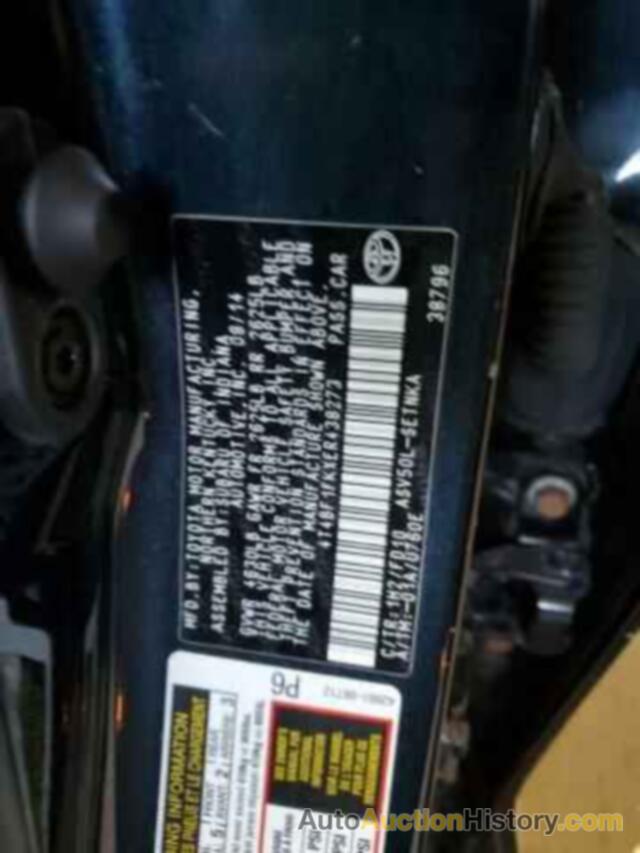 TOYOTA CAMRY L, 4T4BF1FKXER438273