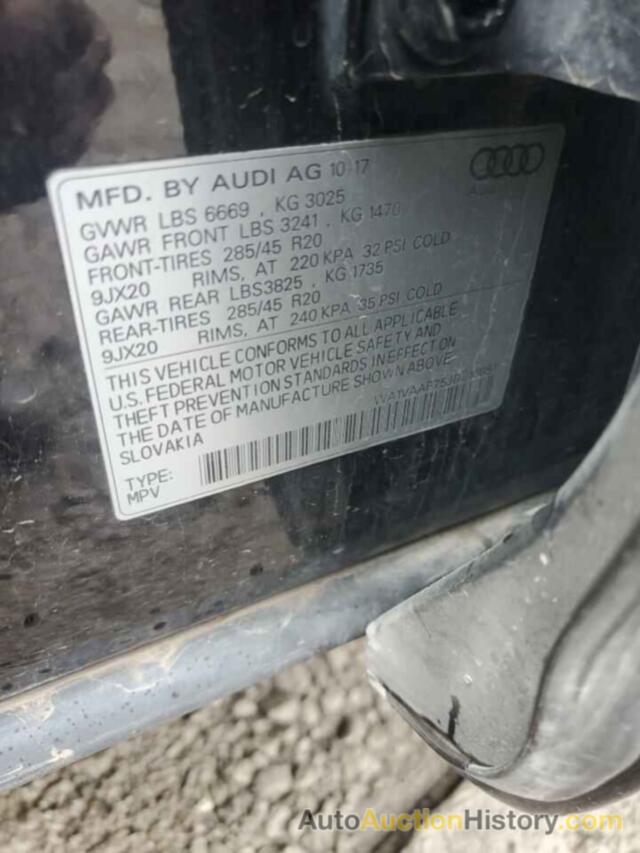 AUDI Q7 PRESTIGE, WA1VAAF75JD016051