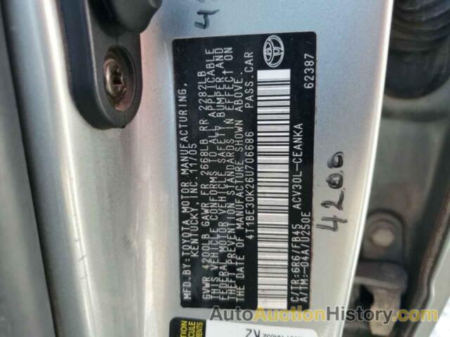 TOYOTA CAMRY LE, 4T1BE30K26U706686